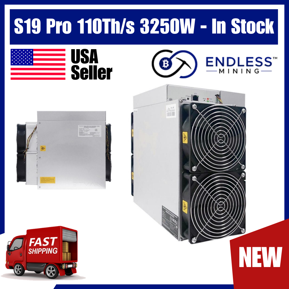 BITMAIN ANTMINER S19 Pro 110Th/s  3250W - Input Voltage 200~240V AC | EndlessMining.com