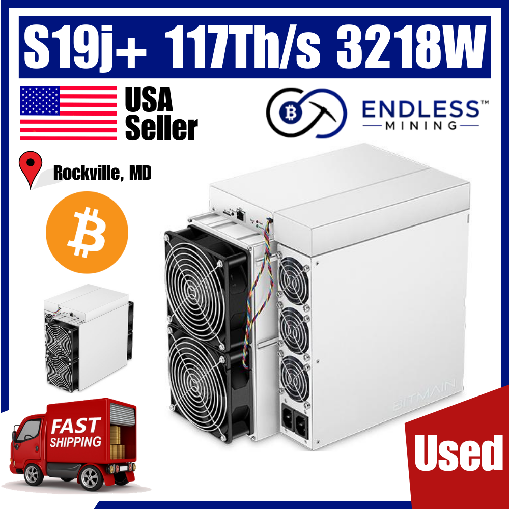USED - Bitmain Antminer S19j+ 117Th/s 3218W - Input Voltage - Input Voltage 200~240V AC | EndlessMining
