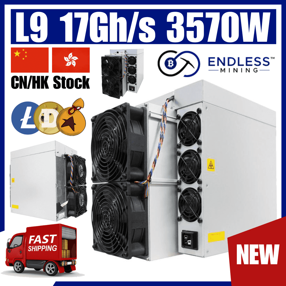 Bitmain Antminer L9 17Gh/s 3570W - LTC Doge Miner - Input Voltage 220-277V AC