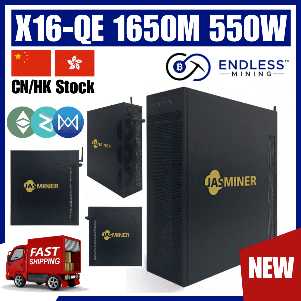 Jasminer X16-QE 1650Mh/s 6GB 550W - EtHash Server ASIC - Input Voltage 110-240V