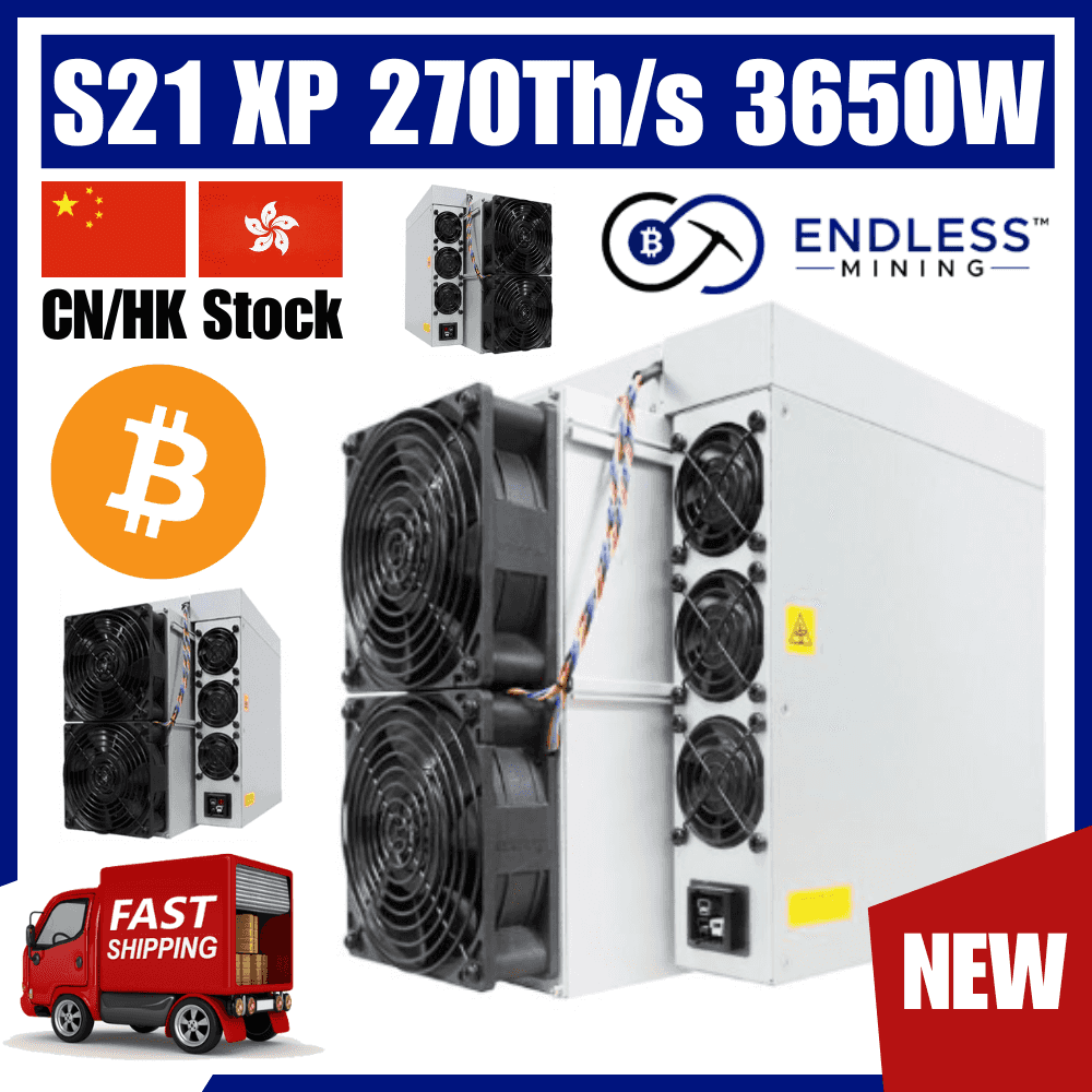 Bitmain Antminer S21 XP 270Th/s 3650W - Bitcoin Miner - Input Voltage 220~277V