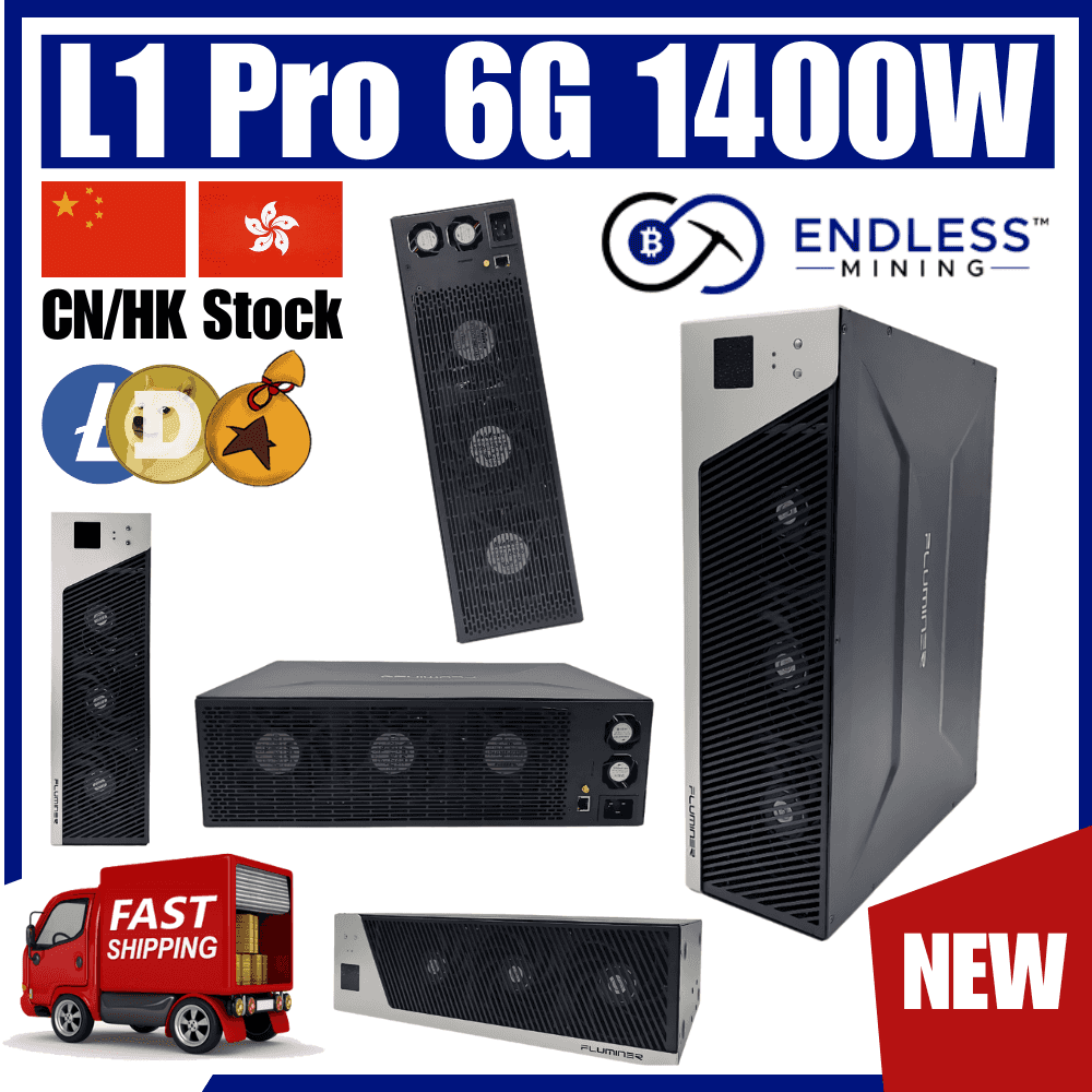 Fluminer L1 Pro 6Gh/s 1400W - LTC/DOGE/BELL Miner - Input Voltage 110 ~ 240V