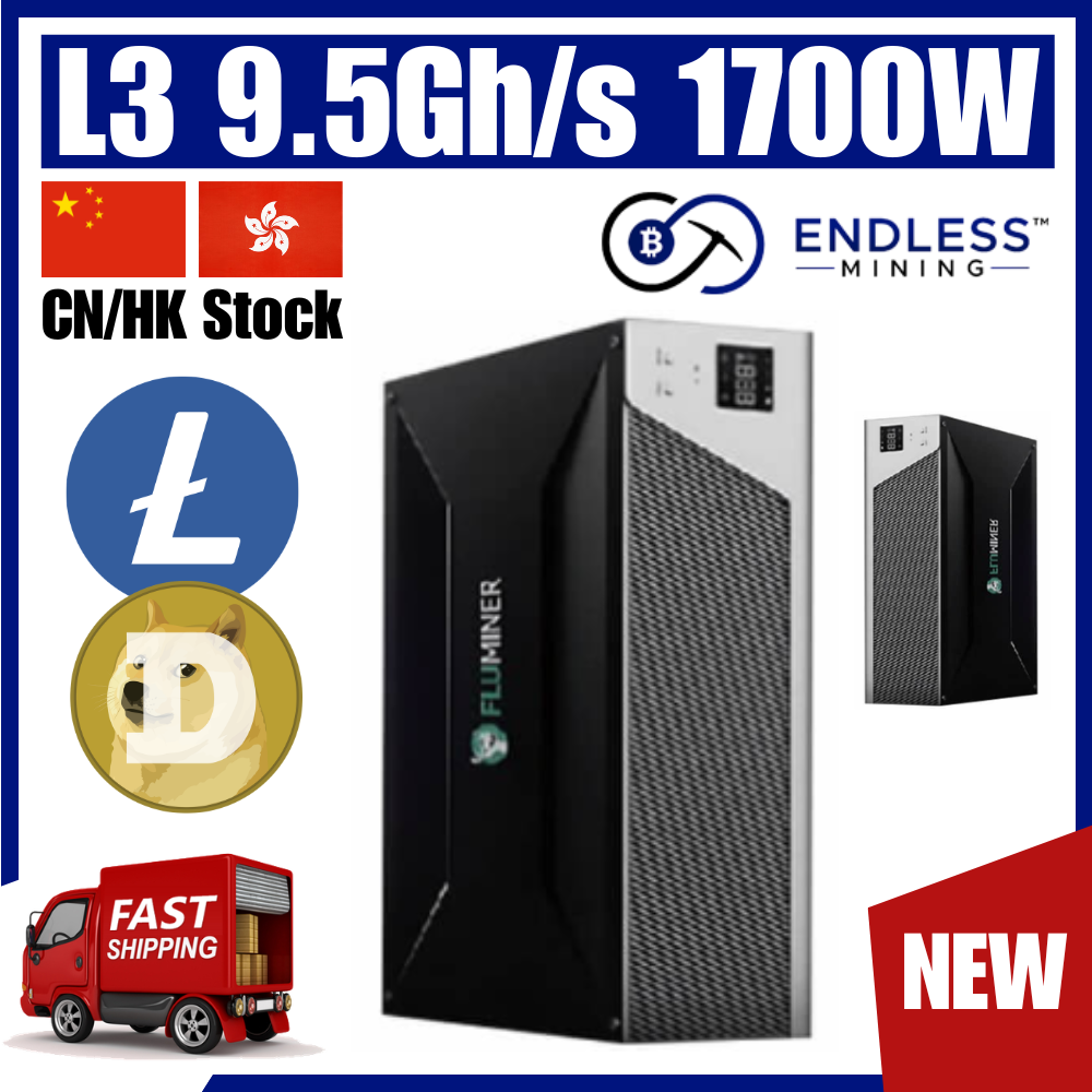 Fluminer L3 9.5Gh/s 1700W - Scrypt/LTC DOGE Miner | EndlessMining