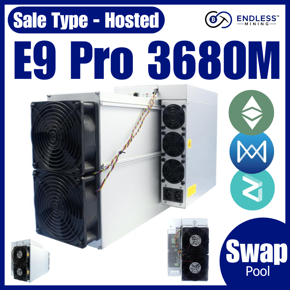 HOSTED - Bitmain Antminer USED E9 Pro 3680Mh/s 2200W - Input Voltage 200~240 AC | EndlessMining image