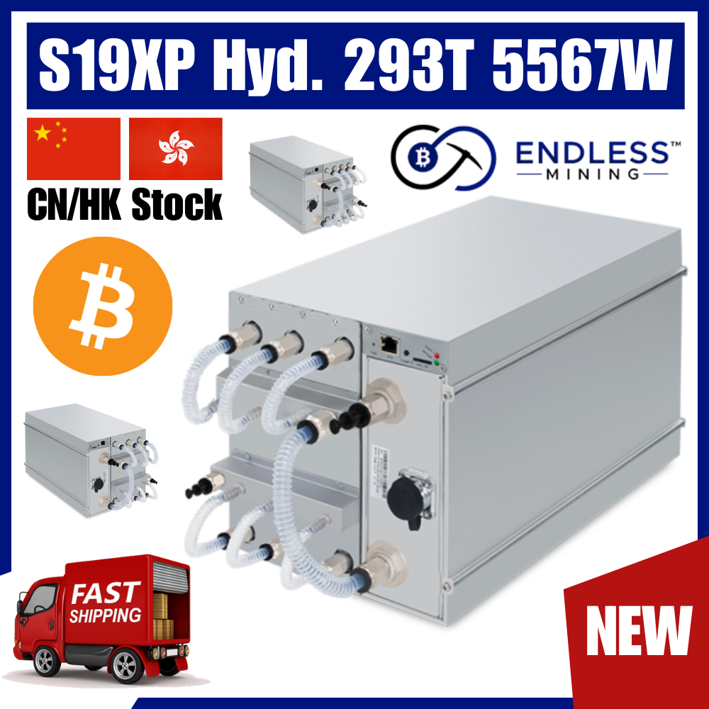 Bitmain Antminer S19XP Hydro 293Th/s 5567W - Input 3 Phase Electricity 347V~412V AC | EndlessMining image