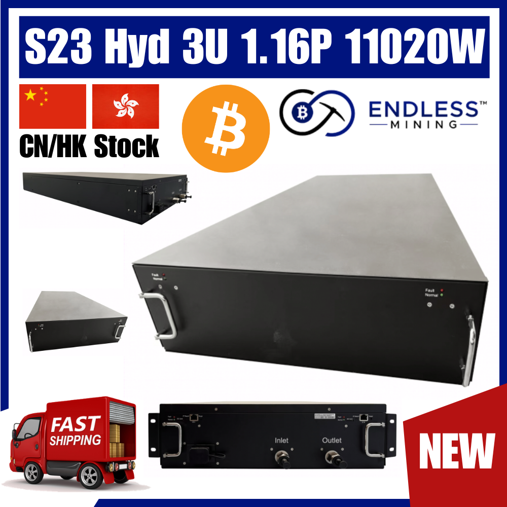 Bitmain Antminer S23 Hyd 3U 1.16Ph/s 11020W - Bitcoin Miner | EndlessMining image