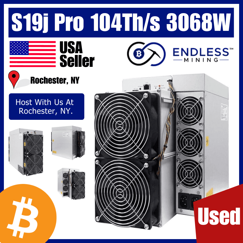 HOSTED - USED - Bitmain Antminer S19j Pro 104Th/s 3068W image