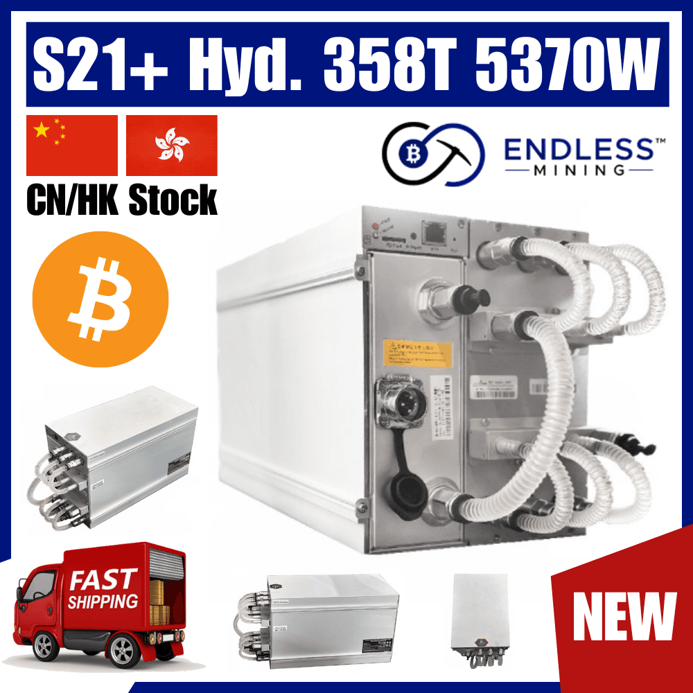Bitmain Antminer S21+ Hyd. 358T 5370W - 3 Phase Input Voltage 380~415V image