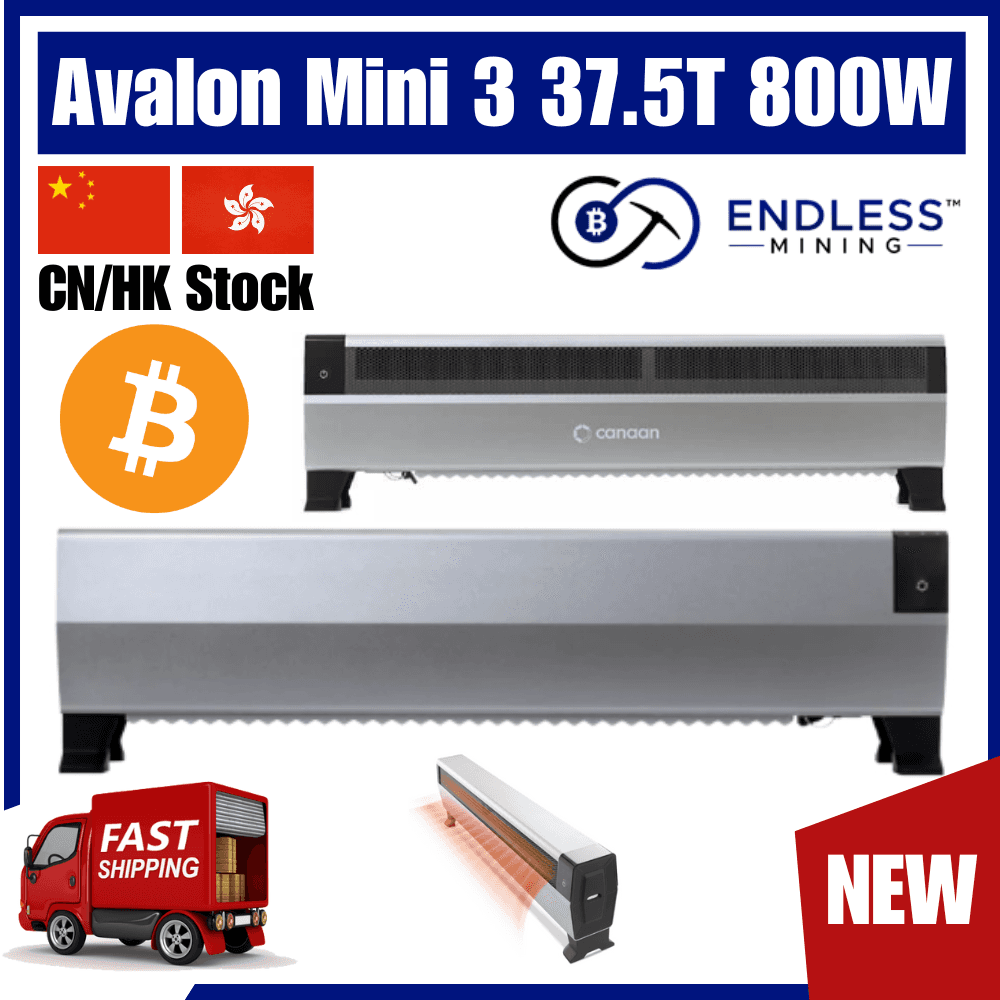 Canaan Avalon Mini 3 37.5Th/s 800W - Home Bitcoin Miner - Input Voltage 110-240V image
