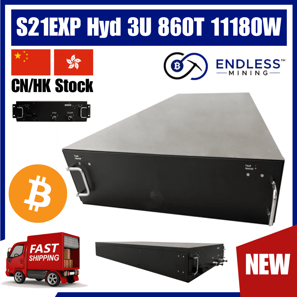 Bitmain Antminer S21EXP Hyd 3U 860Th/s 11180W - BTC Miner